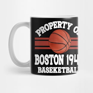 Proud Name Boston Graphic Property Vintage Basketball Mug